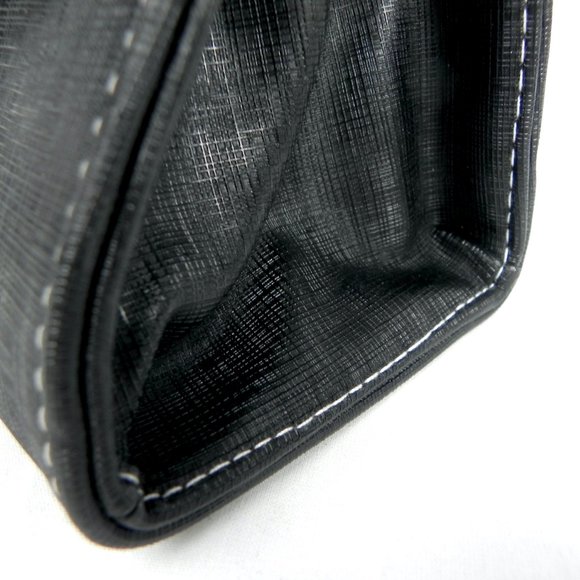 NWT Black Retro Fabric Handbag | Vintage Look Purse - Picture 9 of 10